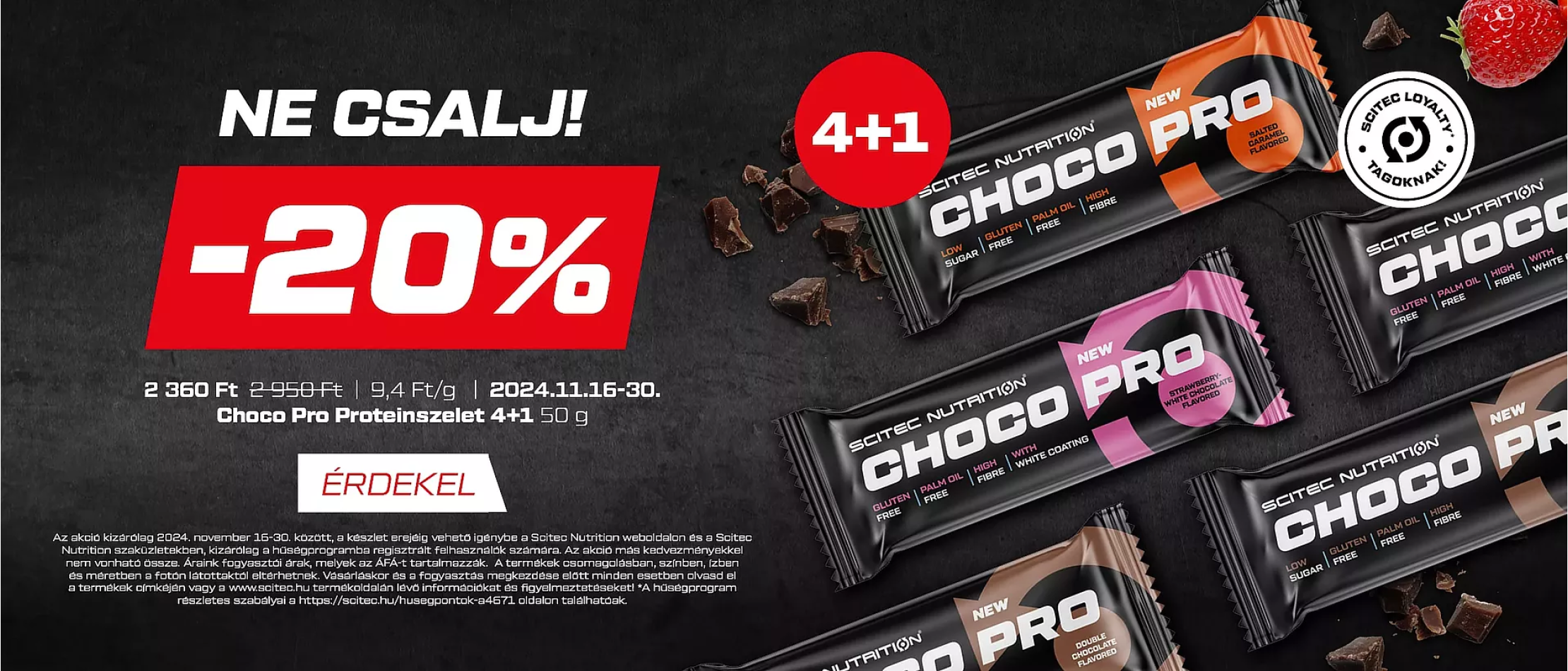 Scitec Choco Pro akció