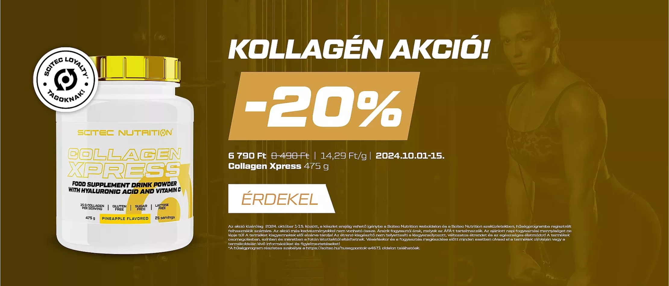 Scitec Collagen Xpress kollagén akció