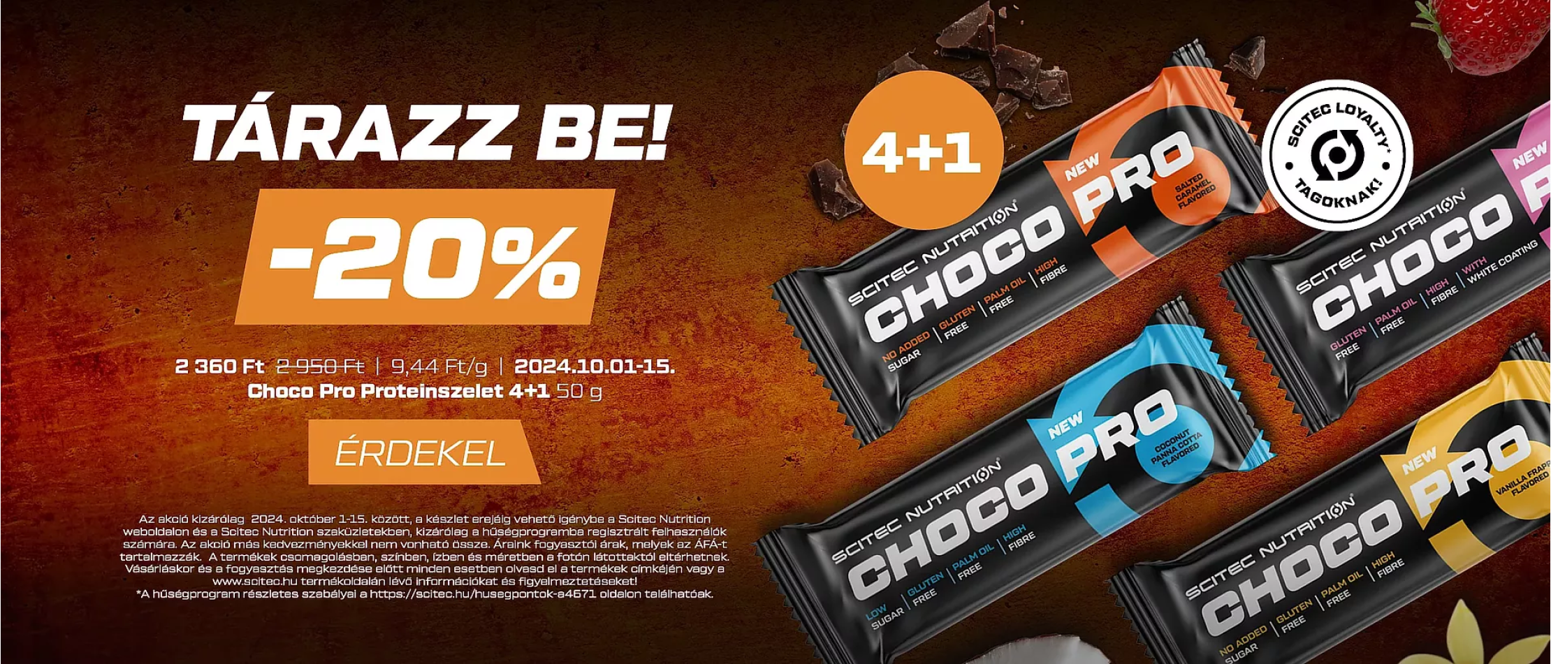 Scitec Choco Pro akció